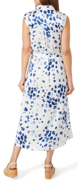 Thumbnail 2: DKNY DKNY Womens Sleeveless Dotted Button Down Dress 