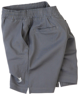 Thumbnail 3: REEL LEGENDS Reel Legends Little Boys Grey Swim Trunks 