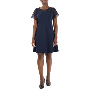 Thumbnail 1: Nina Leonard Nina Leonard Womens Cap Sleeve Lace Sleeve Dress 