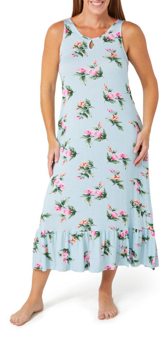 Thumbnail 1: Tommy Bahama Tommy Bahama Womens Sleeveless Print Long Nightgown 