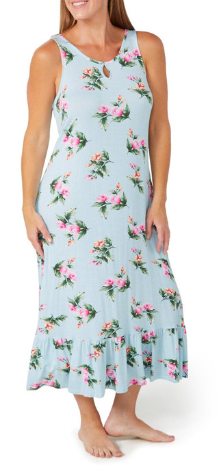 Thumbnail 3: Tommy Bahama Tommy Bahama Womens Sleeveless Print Long Nightgown 