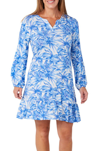 Thumbnail 3: Tommy Bahama Tommy Bahama Womens Long Sleeve Print Short Nightgown 
