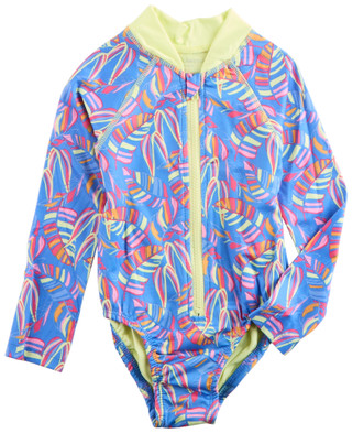 Thumbnail 1: Vince Camuto Vince Camuto Little Girls Long Sleeve One Piece Swimsuit 