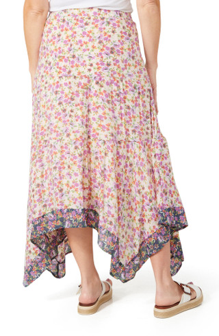 Thumbnail 2: Nanette Lepore Nanette Lepore Womens Floral Midi Skirt 