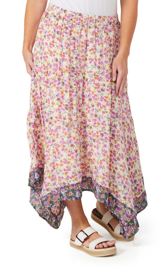 Thumbnail 3: Nanette Lepore Nanette Lepore Womens Floral Midi Skirt 
