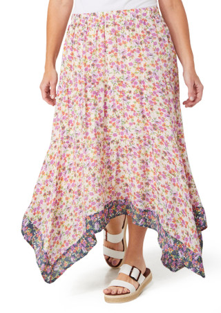 Thumbnail 1: Nanette Lepore Nanette Lepore Womens Floral Midi Skirt 