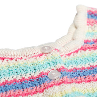 Thumbnail 2: Jessica Simpson Jessica Simpson Girls Crochet Dress with Rainbow Stripes 