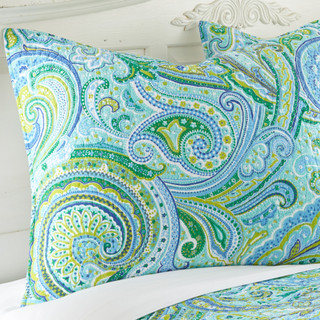 Thumbnail 6: Levtex Home Levtex Home Darjeeling Teal Quilt & Sham Set 
