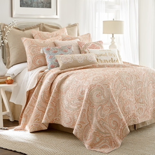Thumbnail 1: Levtex Home Levtex Home Spruce Coral Quilt & Sham Set 
