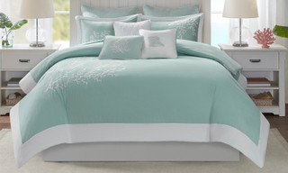 Thumbnail 3: Harbor House Harbor House Coastline Aqua 5-pc. Duvet Cover Set 