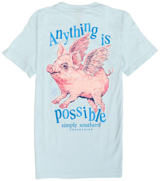 Thumbnail 1: SIMPLY SOUTHERN Simply Southern Little Girls Flying Pig T-Shirt 