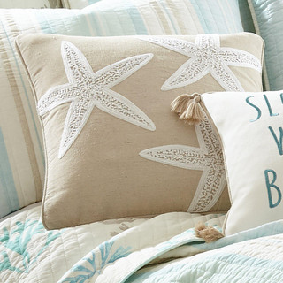 Thumbnail 4: Levtex Home Stone Harbor Starfish Coastal Decorative Pillow 