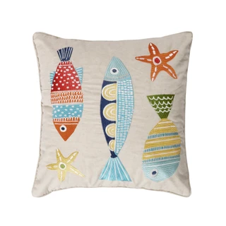 Thumbnail 1: Levtex Home St. Anton Multi Color Fish Coastal Decorative Pillow 