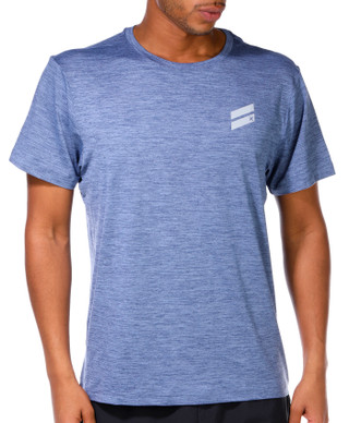 Thumbnail 4: Hurley Hurley Mens Exist Slash Logo Short Sleeve Spacedye Tee 