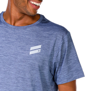 Thumbnail 2: Hurley Hurley Mens Exist Slash Logo Short Sleeve Spacedye Tee 