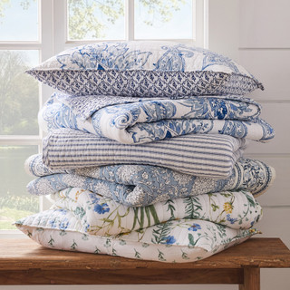 Thumbnail 17: Levtex Home Levtex Home Adare Blue Reversible Quilt & Sham Set 