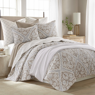 Thumbnail 1: Levtex Home Levtex Home Becker Taupe Reversible Quilt & Sham Set 
