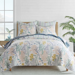 Thumbnail 12: Levtex Home Levtex Home Ocean Meadow Reversible Quilt & Sham Set 