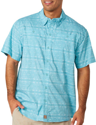 Thumbnail 2: REEL LEGENDS Reel Legends Mens Print Terrain Short Sleeve Shirt 