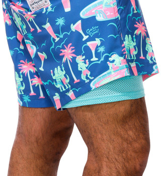 Thumbnail 3: Party Pants Party Pants Mens Bayou Party Swim Shorts 