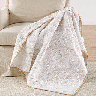 Thumbnail 1: Levtex Home Levtex Home Perla White Quilted Throw 