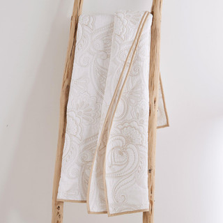 Thumbnail 3: Levtex Home Levtex Home Perla White Quilted Throw 