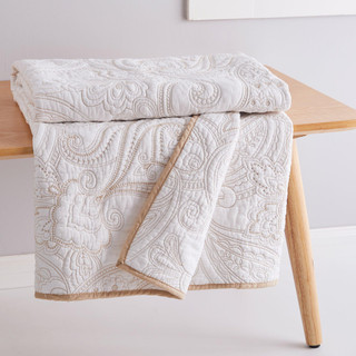 Thumbnail 2: Levtex Home Levtex Home Perla White Quilted Throw 