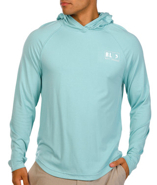 Thumbnail 5: REEL LEGENDS Reel Legends Mens Active Long Sleeve Biscayne Hooded Shirt 