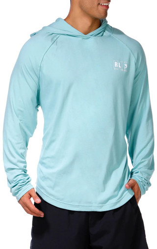 Thumbnail 7: REEL LEGENDS Reel Legends Mens Active Long Sleeve Biscayne Hooded Shirt 