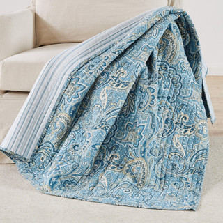 Thumbnail 2: Levtex Home Levtex Home Kimpton Navy Quilted Throw 