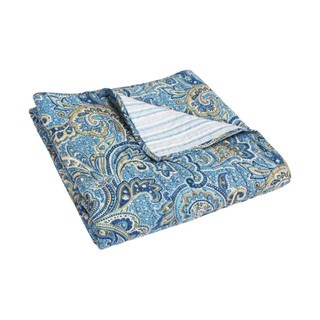 Thumbnail 8: Levtex Home Levtex Home Kimpton Navy Quilted Throw 