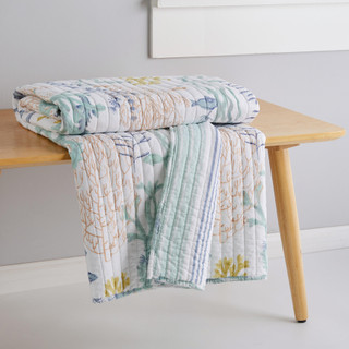 Thumbnail 3: Levtex Home Levtex Home Ocean Meadow Quilted Throw 