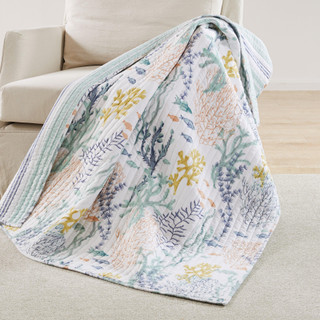 Thumbnail 1: Levtex Home Levtex Home Ocean Meadow Quilted Throw 