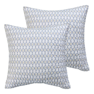 Thumbnail 1: Levtex Home Levtex Home Tamsin Grey Euro Sham Set of 2 