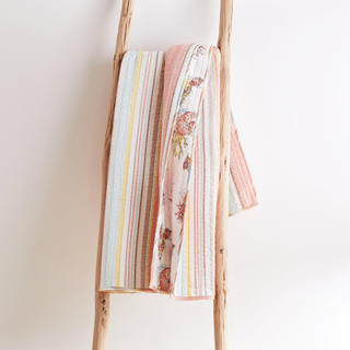 Thumbnail 5: Levtex Home Levtex Home Brighton Coral Quilted Throw 