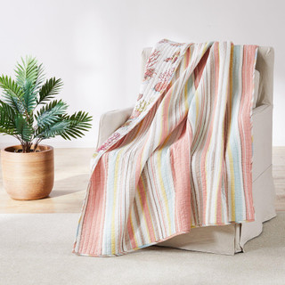 Thumbnail 2: Levtex Home Levtex Home Brighton Coral Quilted Throw 