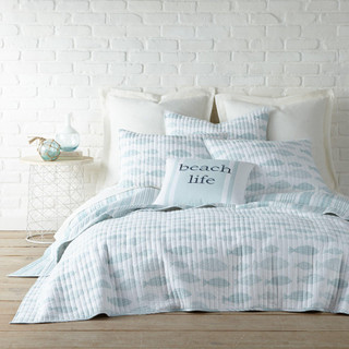 Thumbnail 3: Levtex Home Levtex Home Aqua Breeze Coastal Euro Sham Set of 2 