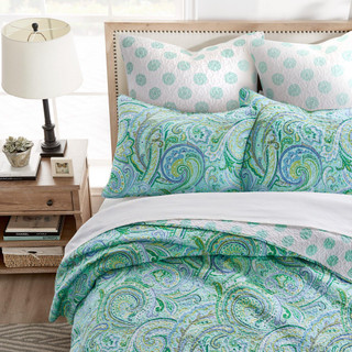 Thumbnail 4: Levtex Home Levtex Home Spruce Teal Euro Sham Set of 2 