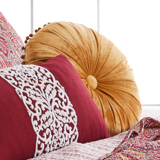 Thumbnail 4: Levtex Home Levtex Home Kimpton Round Velvet Decorative Pillow 