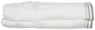Thumbnail 3: Caro Home Caro Home 2 Pk Floral Embroidery Ultra Soft Hand Towels 