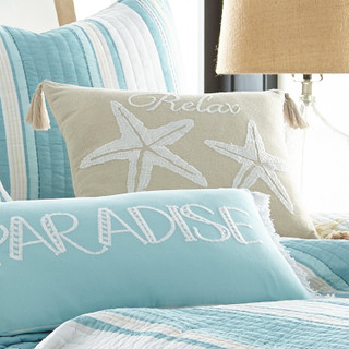Thumbnail 3: Levtex Home Levtex Home San Clemente Coastal Decorative Tassel Pillow 
