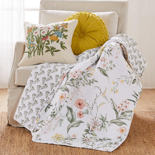 Thumbnail 3: Levtex Home Levtex Home Viviana Flower Emboidered Decorative Pillow 
