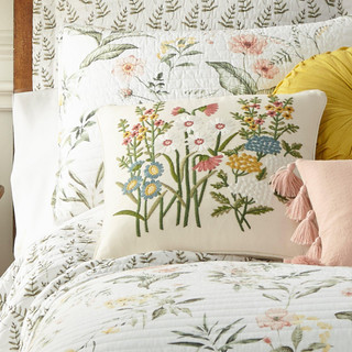 Thumbnail 5: Levtex Home Levtex Home Viviana Flower Emboidered Decorative Pillow 
