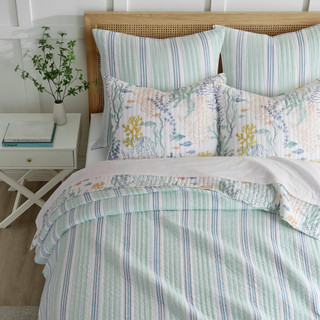 Thumbnail 3: Levtex Home Levtex Home Ocean Meadow Coastal Euro Sham Set of 2 