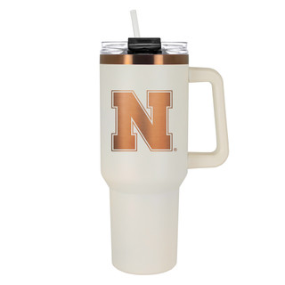 Thumbnail 1: UNIVERSITY OF NEBRASKA NCAA Nebraska Cornhuskers Creme & Copper 40 oz. Colossus 