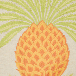 Thumbnail 3: Spartina 449 Spartina 449 18 Inch Pineapple Embroidered Round Pillow 