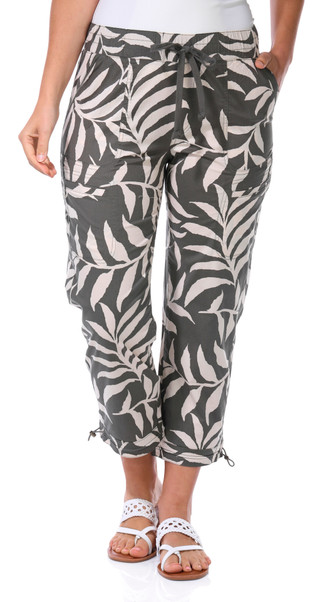 Thumbnail 1: Democracy Democracy Womens 25 in Toggle Hem Print Capris 