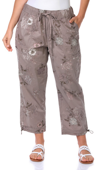 Thumbnail 1: Democracy Democracy Womens 25 in Toggle Hem Print Capris 