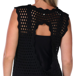 Thumbnail 2: TIDAL WAVE Tidal Wave Womens Sleeveless Crochet Cover Up Dress 
