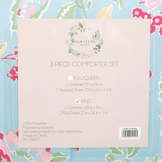 Thumbnail 5: OAK + JUNE Lillian Paisley  3 Piece Comforter Set - King 